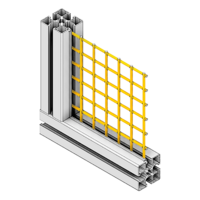 63-000-Y MODULAR SOLUTIONS MESH 1'' X 4' X 8', YELLOW